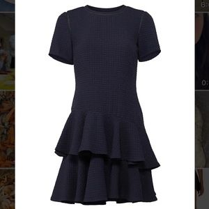 Rebecca Taylor Navy tiered dress - size 0